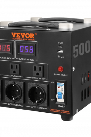 Transformador convertidor de voltaje de 5000 W 110/220 Vca