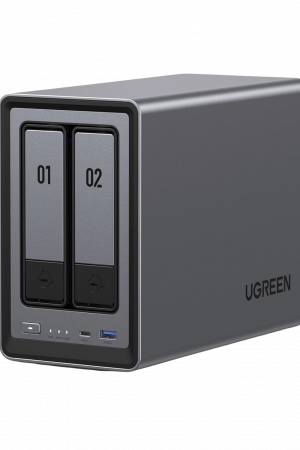 NASync DXP2800 | SO UGOS Pro | Intel N100 12th Gen Intel® 4 Core™ | 2 Bahías SATA hasta 48TB | 2-Bahias (M.2 NVMe) hasta 16TB | 8GB DDR5 (Exp. a 16GB) | Ethernet 2.5G | HDMI 4K | 2* USB2.0 | 1*USB 3.2Gen | 1* USB 3.2Gen2 | 1*USB-C 3.2Ge
