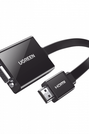 Adaptador HDMI a VGA / Resoluci?n 1080P / Audio 3.5mm / Con Puerto Micro USB para Alimentaci?n / Plug & Play / No Requiere Controlador / ABS / Flexible y Duradero