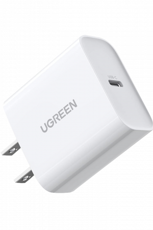 Cargador USB-C de 20W | 1 USB-C de Carga Rápida | QC4.0+ | PD3.0 | PPS | BC1.2| Carga Inteligente | Chip PWM | Múltiple Protección | Mayor Eficiencia Energética | Tamaño Compacto | Carcasa Ignifuga | Color Blanco.