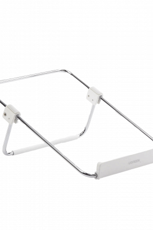 Soporte para Laptop / Plegable / Ajustable de 87 a 131 mm / Amplia compatibilidad 11''-16'' / Capacidad de carga 20 KG / Antideslizante /  Ultra Ligero / Metal / ABS / Silicona / Color Plata
