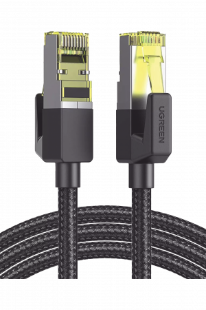 Cable Ethernet Cat7 CLASS F/FTP Redondo con Malla de Nylon 3 Metros (9.84 Pies)