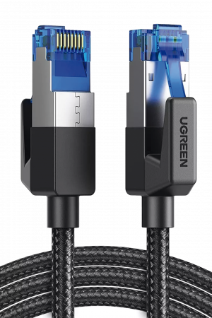 Cable Ethernet Cat8 Class F/FTP Redondo con Malla de Nylon 5 Metros (16.40 Pies)