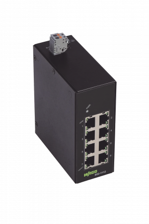 Switch Industrial ECO / 8 Puertos Gigabit 1000Base-T / Montaje Riel DIN / IP30 / -40°C a +70°C / Protección Sobretensión / Auto MDI-X