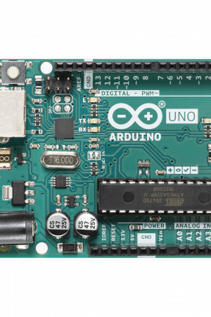 Placa de Desarrollo Arduino UNO R3 / Microcontrolador ATmega328P / 14 Pines Digitales / 6 Entradas Analógicas / USB-B / Compatibilidad Shields / Educación e Industria