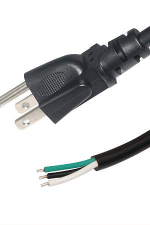 Cable de Alimentación Eléctrica para 120-240 Vca | 1.8 Metros (5.91 Pies) | 3 Fases | Cables Libres
