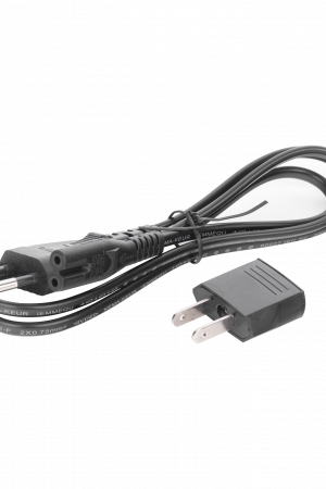 Cable de Corriente Bifásico Conector Tipo 8 (1 Metro (3.28 Pies))