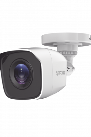 Bala TURBOHD 2 Megapíxeles (1080p) / Gran Angular 103° / Lente 2.8 mm / IR EXIR Inteligente 20 mts / Exterior IP66 / dWDR / TVI-AHD-CVI-CVBS / Policarbonato