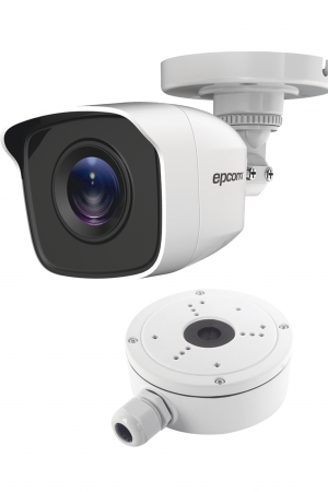 KIT de Bala TURBOHD 2 Megapixel (1080p) + Caja de Conexión / Exterior IP66 / TVI-AHD-CVI-CVBS