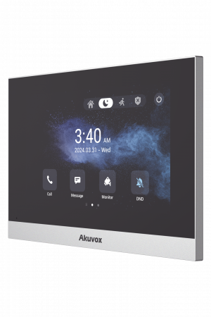 Monitor ANDROID / Soporta APP Android / Pantalla Touch Screen LCD 7" / WiFi / Punto WIFI / Bluetooth / PoE / SIP / 8 Entradas de Alarma / 1 Salida de Relé / Comunicación con App de Familiares / Administración 100 % en la Nube