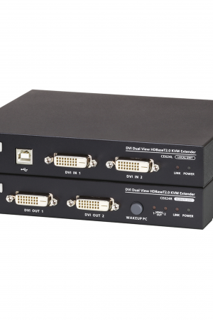 Extensor KVM | HDBaseT™ | 2.0 DVI dual display USB |  1920 x 1200 a 100m