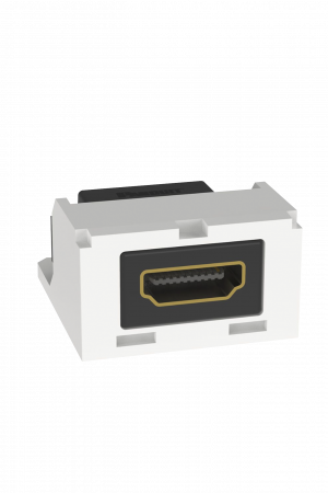 M?dulo Acoplador HDMI 2.0, Hembra a Hembra Tipo-A, Categor?a 2, Mini-Com, Color Blanco ?rtico