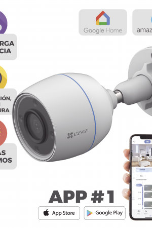 Bala WiFi / 2  Megapixel / Detección humana / Micrófono Integrado / Micro SD / Excelente Vision Nocturna / Exterior