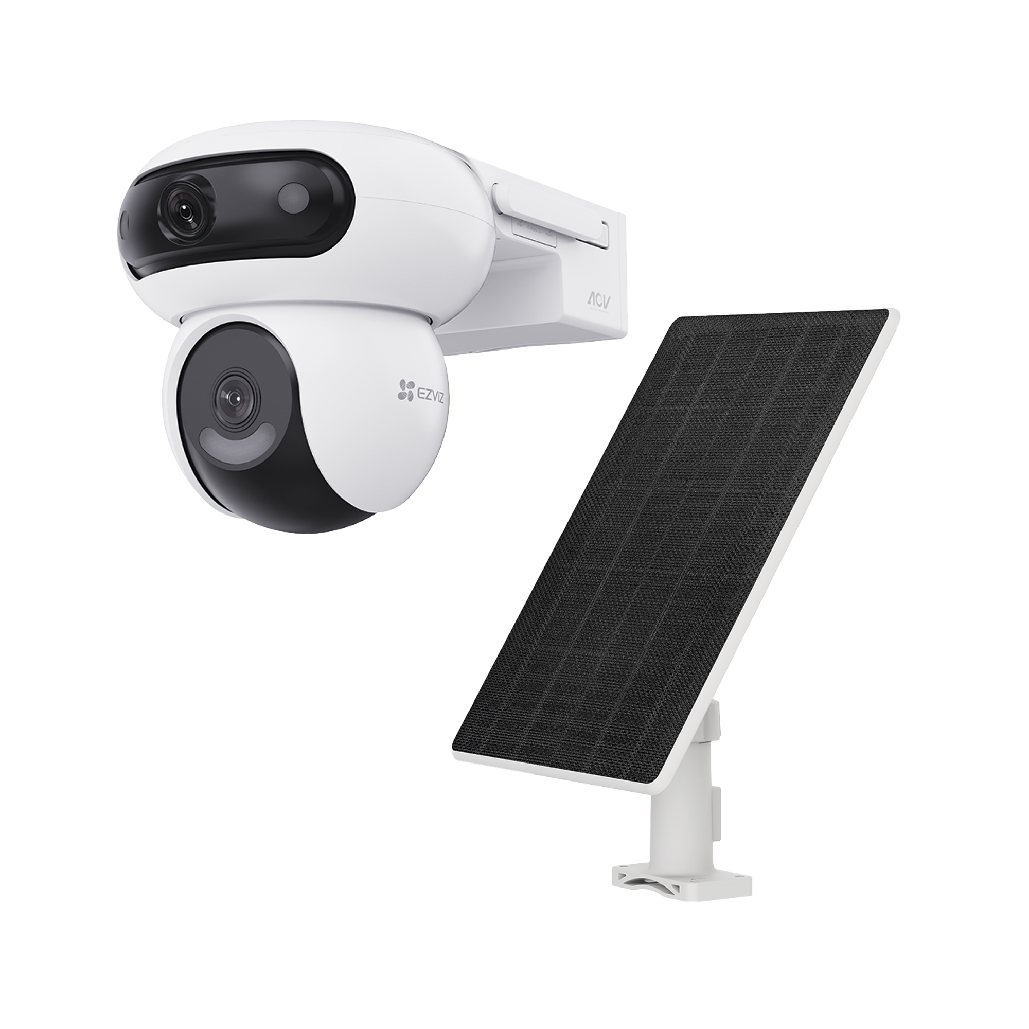Cámara de Seguridad Dual 4G LTE + WiFi 6 / 4MP + 4MP Dual Lente / 360° Panorámica / Detección IA Humano-Vehiculo / Seguimiento Automático / Almacenamiento MicroSD 512GB + Nube / Resistente a Int