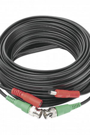 Cable Coaxial (BNC RG59) + Alimentaci?n / SIAMES / 10 Metros (32.81 Pies) / Aleaci?n Cobre + Aluminio CCA / Para C?maras 4K / Uso Interior y Exterior