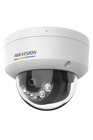 [ColorVu 3.0 + MD 3.0] Domo IP 2 Megapixel / Lente 2.8 mm / 30 mts IR + 30 mts Luz Blanca / Micrófono Integrado / ACUSENSE Lite / Exterior IP67 / IK08 / dWDR / PoE / Micro SD