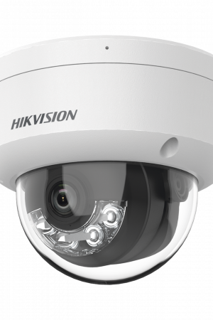 Domo IP 4 Megapixel / Lente 2.8 mm / Dual Light (30 mts IR + 30 mts Luz Blanca) / Micrófono Integrado / Antivandálico IK08 / ACUSENSE Lite / Exterior IP67 / H.265 / PoE / ONVIF / Micro SD