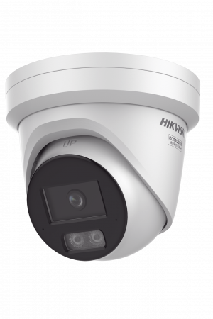 Turret IP 4 Megapixel / Imagen a color 24/7 / Lente 2.8 mm / Luz Blanca 40 mts / Exterior IP67 / Micrófono Integrado / WDR 120 dB / Audio y Alarma / Onvif / MicroSD