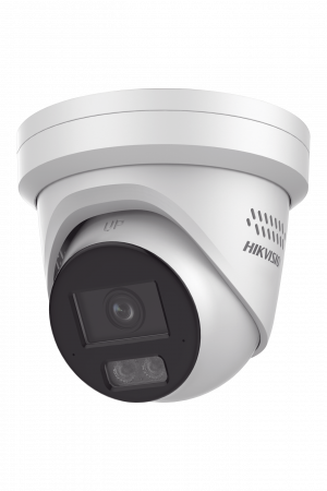 [ PROTECCIÓN ACTIVA ] Turret IP 4 Megapixel / Lente 2.8 mm / 40 mts IR / Exterior IP67 / Micrófono y Bocina Integrado (Audio de Dos Vías) / DARKFIGHTER / PoE / Luz Estroboscopica / ONVIF / Micro SD / 4 Analíticos