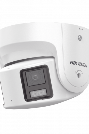 [PROTECCIÓN ACTIVA] Turret IP Panorámica 8 Megapixel / 180° / Imagen a Color 24/7 / PoE / WDR 130° / IP67 / ACUSENSE / Protección Activa (Luz Estroboscópica y Alarma Audible) / MicroSD