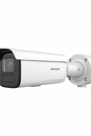 Bala IP 6 Megapixel / Lente Mot. 2.7 a 13.5 mm / 60 mts IR EXIR / Exterior IP67 / IK10 / DARKFIGHTER / PoE+ / Micro SD / Audio y Alarmas I/O / 4 Analíticos: AcuSense, Deteccion Facial, Conteo de Personas por Cruce y Zona