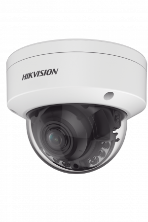 Domo IP 4 Megapixel / ColorVu / Lente 2.7 - 13.5 mm / Luz Blanca 40 mts / WDR 130 dB / Exterior IP67 / IK10 / Captura Facial / Conteo de Personas / Videoanaliticos / AcuSense