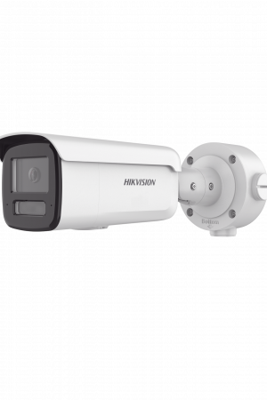 Bala IP 8 Megapixel / Lente 4 mm / Dual Light (60 mts IR + 60 mts Luz Blanca ) / Darkfighter S / Exterior IP67  / WDR 130 dB / 4 Analíticos: AcuSense, Deteccion Facial, Conteo de Personas por Cruce y Zona