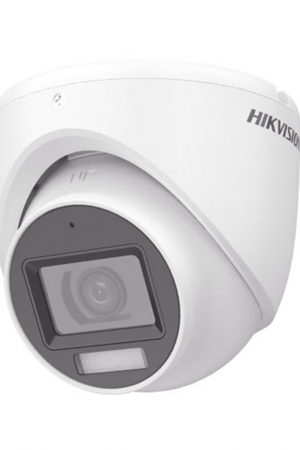 [Dual Light + ColorVu] Turret TURBOHD 3K (5 Megapixel) / Lente 2.8 mm / 30 mts IR + 20 mts Luz Blanca / Gran Angular 104.9° / Exterior IP67 / Micrófono Integrado / dWDR / 4 Tecnologías / Metal