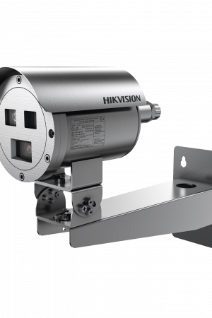 Bala IP Térmica Dual / Termico 15 mm (384 X 288) + Óptico 4 mm (4 MP) / Termométrica / Detección de Temperatura / IP68 / 30 mts IR / Antiexplosión / Anticorrosión
