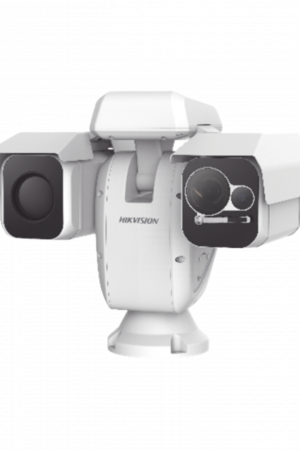 Punta de Poste IP Dual / Térmica 50 mm (384 X 288) + Óptico 40X (4 Megapixel) / 800 mts IR / IP66 / Detección de Temperatura / microSD