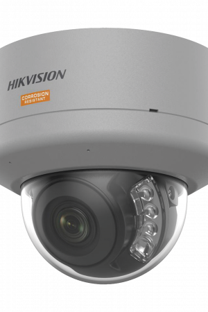 [Dual Light + ColorVu] Domo IP 4 Megapixel / Lente 2.8 mm / Polimero Anticorrosivo (Ideal para Zonas Costeras o Alta Salinidad) / 40 Mts IR + 40 Mts Luz Blanca / 2 Micrófonos Integrados / WDR 130 dB / IP68 / IK10
