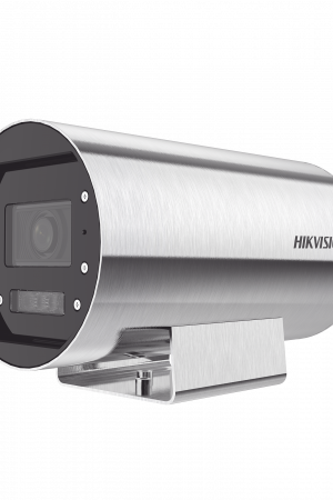 Bala IP 4 Megapixel / Lente Mot. 2.8 a 12 mm / Acero Inoxidable (304) / Altas Temperaturas (150°C) / Refrigeración por Agua / IP68 / Dual Light (30 mts IR + 20 mts Luz Blanca) / WDR 120 dB / ONVIF / PoE+ / Alarmas I/O / ACUSENSE