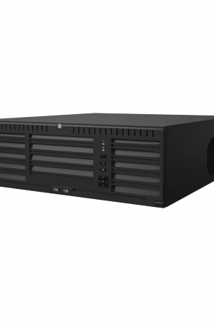 [Doble Poder de Decodificación] NVR 32 Megapixel (8K) / 128 Canales IP / AcuSense / ANPR / Conteo de Personas / 16 Bahías de Disco Duro / 2 Tarjetas de Red / Soporta RAID con Hot Swap / 2 HDMI en 8K / POS / Alarmas I/O  / Smart Search