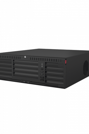 [Doble Poder de Decodificación] NVR 32 Megapixel (8K) / 64 Canales IP / AcuSense / ANPR / Conteo de Personas / Heat Map / 16 Bahías de Disco Duro /  Soporta RAID con Hot Swap / 2 HDMI en 8K / Soporta POS / Alarmas I/O  / Smart Search