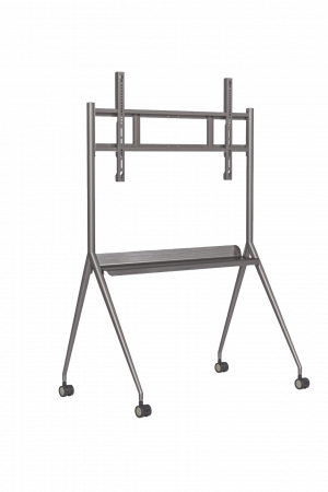 Montaje de Piso Móvil para Pantallas de 55"  hasta 75" / Compatible con VESA / Incluye Soporte para la Pantalla
