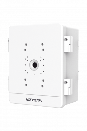 Caja para Videovigilancia para Exterior / Uso en Pared o Poste / IP66 / IK10 / Dimensiones: 387 X 432 X 225 mm / Soporta 3 Dispositivos (PTZ, Bocinas, Cámaras Fijas)