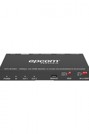 Splitter HDMI 1x2 | 4K@60Hz | Extractor de Audio | Down Scaler | HDR  4:4:4 | EDID | 18Gbps