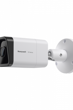Bala IP 5 Megapixel / Lente Mot. 2.7 a 13.5 mm / 60 mts IR /  Ultra Baja Iluminación / IP67 / H.265 / IA (Filtro de Humanos y Vehiculos) / Merodeo / Conteo de Personas / PoE / Audio y Alarmas I/O / ONVIF / NDAA / Serie 35 / Honeywell Security