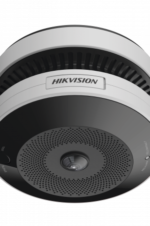 (HikFire) Mini Fisheye IP 4 Megapixel con Detector de Humo Puntual  / Autónomo / Entrada y Salida de Alarma / 15 mts IR / PoE / WDR 120 dB / Alarma de 85 dB / MicroSD 128GB / Compatible con Hik-Connect