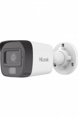 [Dual Light] Bala IP 2 Megapixel (1080p) / Lente 2.8 mm / Ángulo de visión 101° / 20 mts IR + 15 mts Luz Blanca / Micrófono Integrado / ACUSENSE Lite / Exterior IP67 / PoE / dWDR / H.265+ / ONVIF