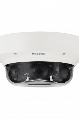 Cámara IP Multisensor 6MP ( 3 Sensores de 2MP) WDR 150 DB, Lente Motorizado 3 - 6 MM /  HPOE / IP66 / IK10 / NEMA 4X