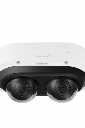 Camara Multi sensor IP 6MP x 2 CH con Inteligencia Artificial / Lente Mot.  3.54 a 6.69mm / WDR 120dB / H.265 / RanuraSD / Protección IP67 IK10 NEMA4X / IR 25m