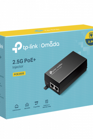 Inyector PoE+ (30W) / Gigabit 802.3 af/at / 2 puertos 10/100/1000 Mbps / Plug and Play / Fuente alimientación Integrada