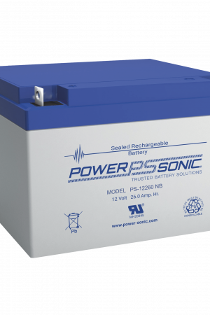 Batería 12V, 26AH, Para Respaldo, Tecnologías AGM/VRLA, 5 Años Vida Útil, Terminales NB2, Reconocida UL
