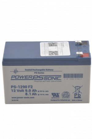 Batería 12V, 9AH, Para Respaldo, Tecnologías AGM/VRLA, 5 Años Vida Útil, Terminales F2, Reconocida UL