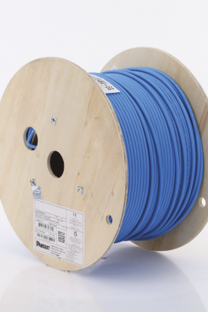 Bobina de Cable UTP de 4 Pares, Vari-MaTriX HD, Cat6A, 23 AWG, LSZH-3 (Libre de Gases T?xicos), Color Azul, 305 Metros (1000 Pies)