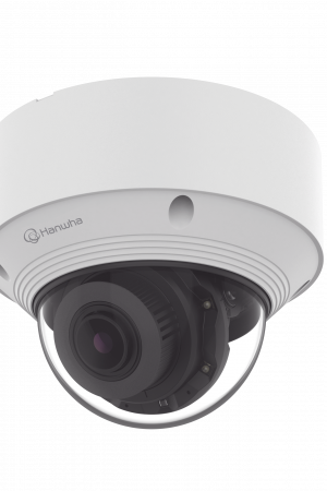 Cámara IP Tipo domo Antivandálica 8 Megapíxel / Lente Varifocal 3.2 - 10mm / IR 30M / WDR 120db / IP66 / H.265 & WiseStream / Inteligencia Artificial Deteccion de Personas y vehiculos