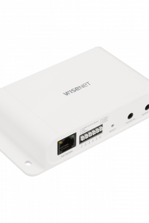 Modulo de E/S de Alarma y Audio por red para camaras PTZ Plus Wisenet