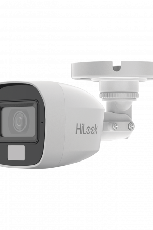 [Dual Light + ColorVu] Bala TURBOHD 3K megapixel / 20 mts IR + 20 mts luz blanca / Lente 2.8 (105° de Visión) / Exterior IP66 / Audio por Coaxitron / TVI-AHD-CVI-CVBS / Metal  / Smart-Hybrid light