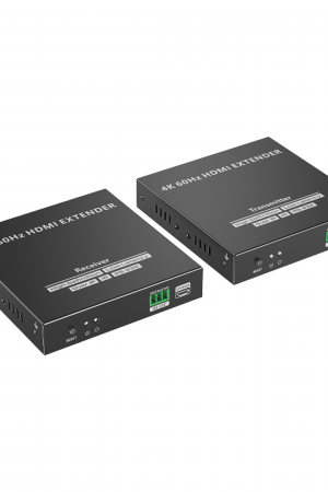 Kit Extensor HDMI para distancias de 120 metros | Soporta resolución 4K @60Hz | Cat 6, 6a y 7 | Salida Loop en el Tx para visualización local | Soporta control remoto del equi